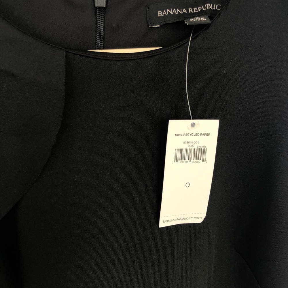 Banana republic NWT black dress size 0 - Picture 5 of 6